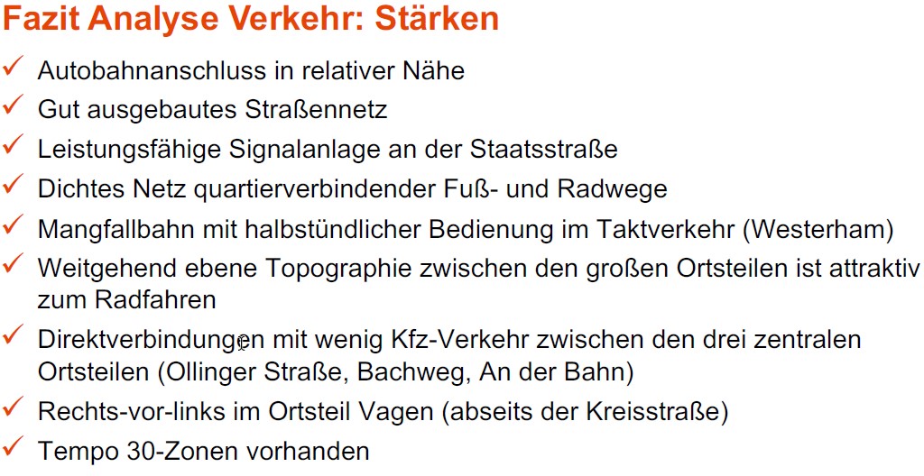 Verkehr Analyse Stärken
